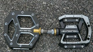 Shimano SAINT mx80 pedal Unboxing and installation  Downhill freeride pedals [upl. by Adnahsor]