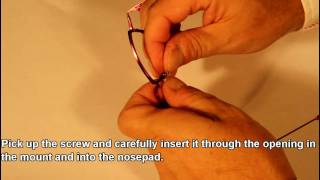 Different Types of Nose Pads and How to Change Them Glasses Repairs Made Easy [upl. by Alexandro56]