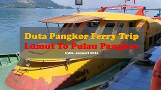 Ferry Trip Report Lumut To Pulau Pangkor  Pangkor Free Duty 2020 [upl. by Philbin924]