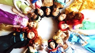 Disney Store Disney Princess doll collection [upl. by Laflam]