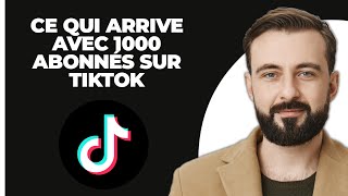 Que se passetil quand on obtient 1000 abonnés sur TikTok  EXPLIQUÉ [upl. by Ynafit]