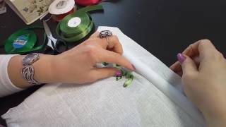 Первые шаги в вышивке лентами First steps in embroiding with ribbon [upl. by Nomde]