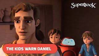 The Kids Warn Daniel  Clip from Roar  Superbook S01 E07 [upl. by Reibaj13]