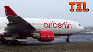 BUSY WINTER DAY Close Up Planespotting at Berlin Tegel Airport TXL Full HD [upl. by Isla]