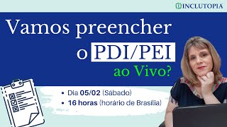 Como preencher o PDIPEI  Educação Inclusiva [upl. by Malha]