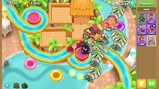 Bloons TD 6  Water Park  Hard  Magic Monkeys Only Strategy Guide BTD6 [upl. by Anibla]