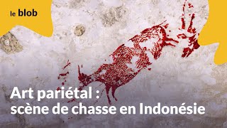 Art pariétal  la plus ancienne scène de chasse découverte en Indonésie  Actu de science [upl. by Leirda684]