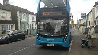 Arriva Kent amp Surrey ADL Enviro400 MMC YX16 OGK 6557 Route 182 At Duncan Rd Gillingham Kent [upl. by Morgenthaler]