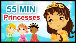 Les petites princesses  55 min de comptines et chansons  Titounis [upl. by Lindo]