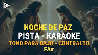 Noche de Paz  PISTA KARAOKE para bajo o contralto [upl. by Aisnetroh220]