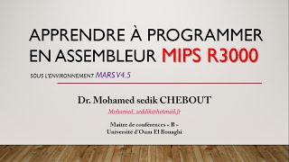 MIPS R3000 3  Lecture et affichage dun entier entré au clavier [upl. by Lerraj]