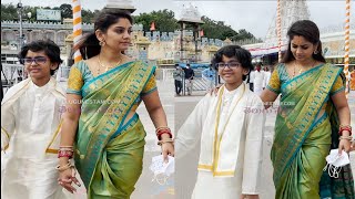 Telugu Actress Spotted in Tirumala [upl. by Ardelle]