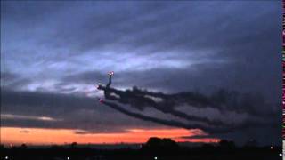 Aeroshell Aerobatic Team Night Show New Smyrna Beach [upl. by Anilys58]