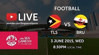 Football Timor Leste vs Brunei  28th SEA Games Singapore 2015 [upl. by Eniamrahs444]