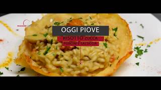 Piovono Ricette  Risotto con zucca porcini e salsiccia  01112017 [upl. by Enitsirt]