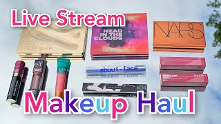 Live Haul Natasha Denona Ofra Revolution Fenty Milani Nars Morphe AboutFace with Swatches [upl. by Kincaid744]