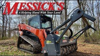 Awesome Loftness forestry mulcher on a Kubota SVL95 [upl. by Hayalat208]