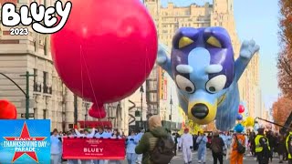 New Bluey Balloon at Macys Thanksgiving Day Parade 2023 Keepy Uppy Red Ballon [upl. by Olegnalehcim]