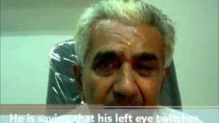 How Eyelid Twitch Blepharospasm treated with Botox injection [upl. by Noremak]