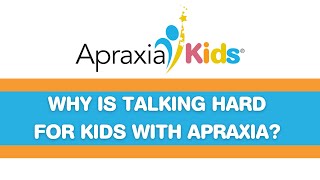 Why is Talking Hard for Children with Apraxia [upl. by Robyn]