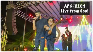 AP Dhillon Concert Highlights  GOA  The Takeover Tour  Gurinder Gill  Shinda Kahlon BROWN MUNDE [upl. by Varian]