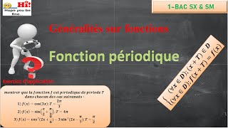 1 bac  généralité sur les fonctions  fonction périodique [upl. by Ainoz]