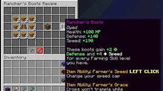 I Crafted RancherBoots in Fakepixel Skyblock [upl. by Nyllaf]