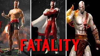 Mortal Kombat All Guest Character Fatalities 20082023 [upl. by Shaina]