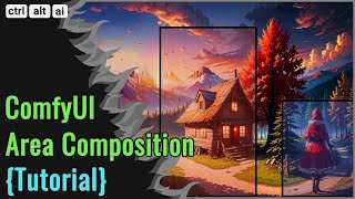 ComfyUI Area Composition Multi Prompt Workflow Tutorial [upl. by Nnanerak]