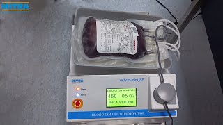 Blood Collection Procedure using Blood Collection Monitor  Blood Bank Equipment  Mitra Industries [upl. by Albert]