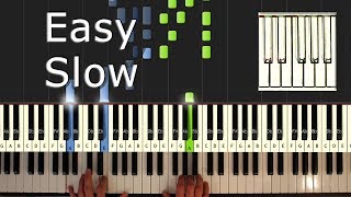 Christina Perri  A Thousand Years  Piano Tutorial Easy SLOW  How To Play Synthesia [upl. by Azenav]