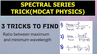 Calculate the wavelengths of the member of Lyman Balmer and Paschen series [upl. by Nosnek719]