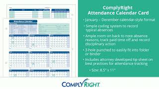 Employee Attendance Calendar [upl. by Christensen]