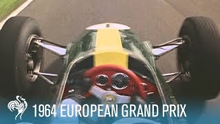 1964 European Grand Prix Formula One Racing at Brands Hatch  British Pathé [upl. by Leahcimnoj203]