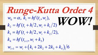 Introduction the the RungeKutta Order Four Method by Example with Mathematica Code [upl. by Sera]