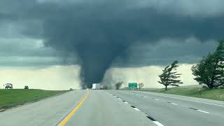 Massive Tornado Swirls Near Lincoln [upl. by Keon]