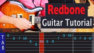 Redbone  Childish Gambino  Guitar Lesson [upl. by Adnarym362]