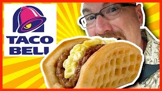 Taco Bell Breakfast Review  AM CRUNCHWRAP®  BACON amp Waffle Taco [upl. by Azalea]