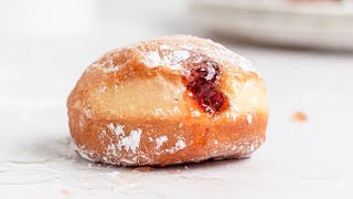 Homemade Deep Fried Jelly Filled Donuts [upl. by Aneerbas605]