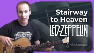 How to play Stairway To Heaven 1of6  JustinGuitar Original Lessons [upl. by Imhskal]