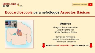 Ecocardioscopia para nefrólogos Aspectos Básicos [upl. by Luelle280]