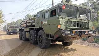 PHL03 multi rocket launcher of the Royal Cambodia Army [upl. by Calisa978]