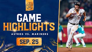 Astros vs Mariners Game Highlights 92523  MLB Highlights [upl. by Buskus133]