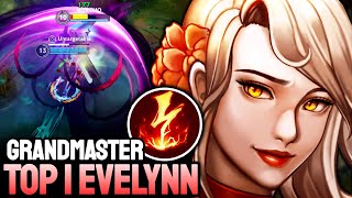 WILD RIFT EVELYNN  TOP 1 EVELYNN GAMEPLAY  GRANDMASTER RANKED [upl. by Irrep]