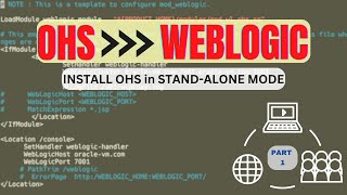 Integrate OHS and Weblogic 12c Part 1  Install OHS in Standalone Mode oracle http server [upl. by Eigger]