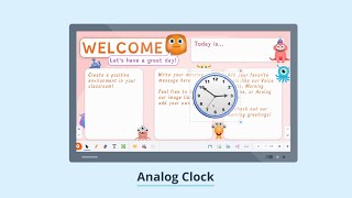 Analog Clock for Kids  Gynzy [upl. by Mera]