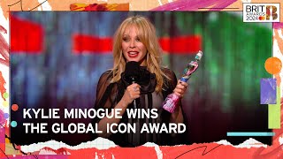 Kylie Minogue Accepts Her Global Icon Award  The BRIT Awards 2024 [upl. by Dorothea]