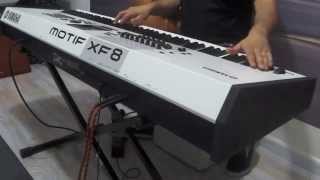 YAMAHA MOTIF XF8 WHITE  DEMO NA CLASSIC KEYBOARDS [upl. by Anette]