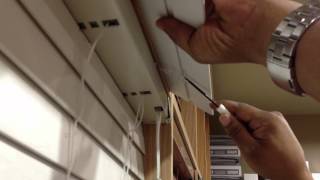 How to Remove a Valance and Headrail for 2quot Faux Blinds [upl. by Anait]