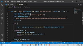 Nodejs Express Stripe CLI Project to Create Webhooks For Payment Checkout Event in Javascript [upl. by Rangel888]